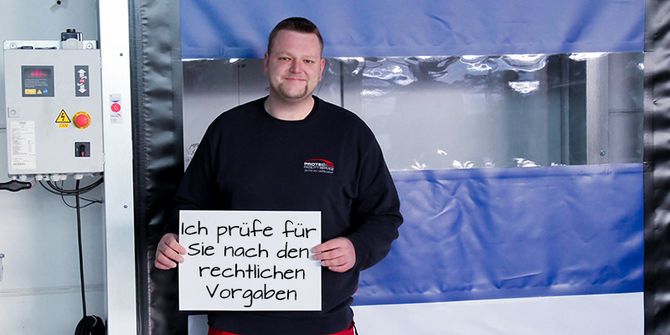 PROTEC-24 führt alle vorgeschriebenen Wartungen und Prüfungen nach den gesetzlichen Bestimmungen durch