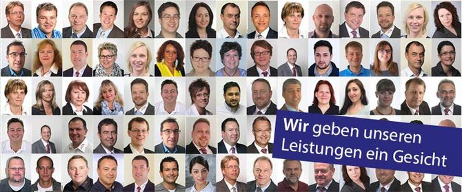 Wir geben unseren Leistungen ein Gesicht Mitarbeiterfotos: Wir geben unseren Leistungen ein Gesicht