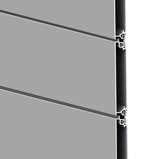 Starres Schnelllauftor mit hochwertigen Aluminiumlamellen
